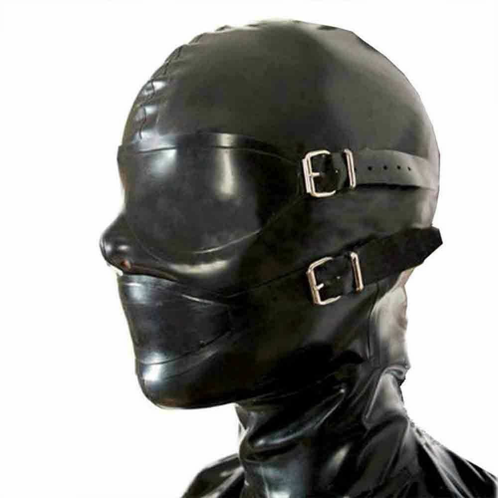 face shield bdsm Latex headgear
