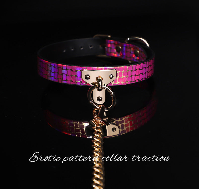 Collar Rose red patterned fun collar